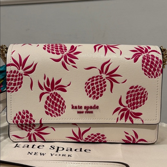 Kate Spade Bag Morgan Pink Pineapple Crossbody - Picture 5 of 17